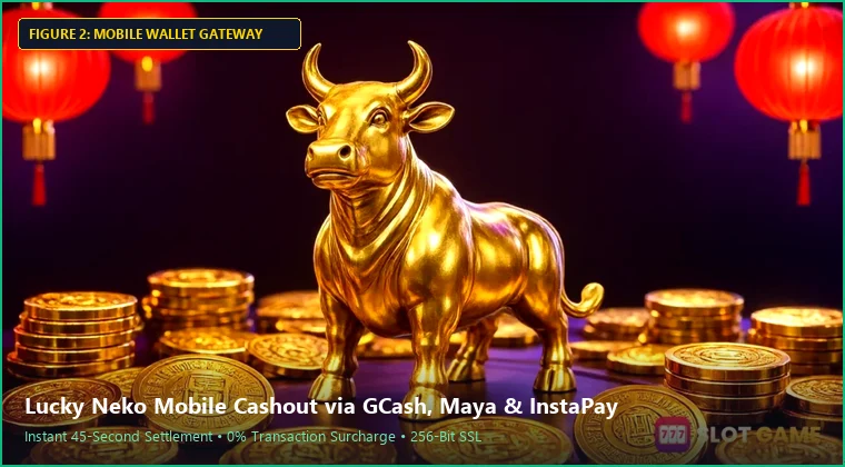lucky neko mobile interface and fast GCash payout process